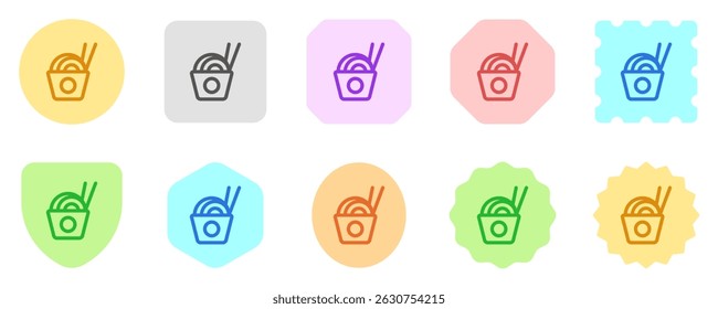 Editable noodle, ramen, chinese food vector icon. Part of a big icon set family. Perfect for web and app interfaces, presentations, infographics, etc
