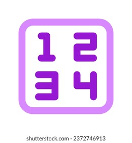 Editable number vector icon. Part of a big icon set family. Perfect for web and app interfaces, presentations, infographics, etc