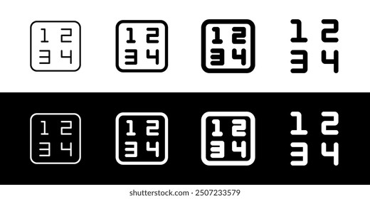 Editable number vector icon. Part of a big icon set family. Perfect for web and app interfaces, presentations, infographics, etc