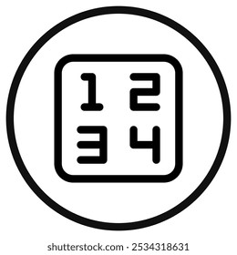 Editable number vector icon. Part of a big icon set family. Perfect for web and app interfaces, presentations, infographics, etc