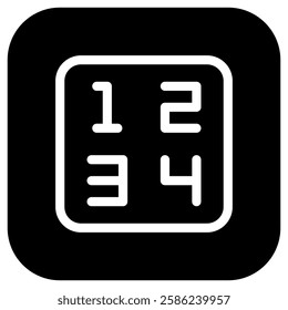 Editable number vector icon. Part of a big icon set family. Perfect for web and app interfaces, presentations, infographics, etc