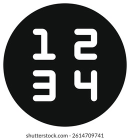 Editable number vector icon. Part of a big icon set family. Perfect for web and app interfaces, presentations, infographics, etc