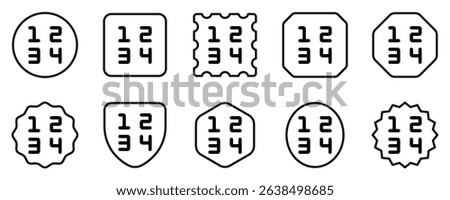 Editable number vector icon. Part of a big icon set family. Perfect for web and app interfaces, presentations, infographics, etc