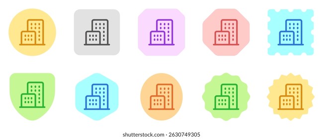 Editable office building, hotel, apartment, real estate, vector icon. Part of a big icon set family. Perfect for web and app interfaces, presentations, infographics, etc