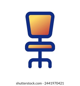 Icono de vector de silla de oficina editable. Parte de una gran familia de iconos. Perfecto para interfaces web y aplicaciones, presentaciones, infografías, etc