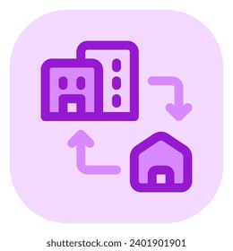 Editable office, home, commuting, remote vector icon. Remote work, job, profession, freelance. Part of a big icon set family. Perfect for web and app interfaces, presentations, infographics, etc