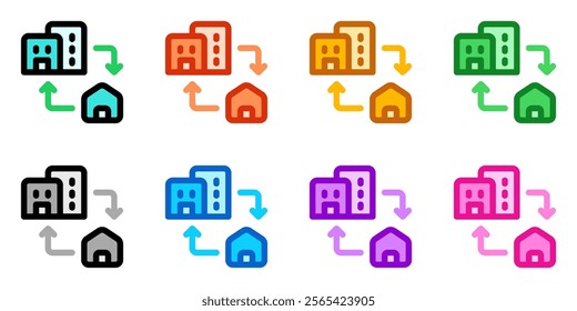 Editable office, home, commuting, remote vector icon. Remote work, job, profession, freelance. Part of a big icon set family. Perfect for web and app interfaces, presentations, infographics, etc