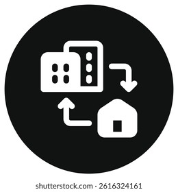 Editable office, home, commuting, remote vector icon. Remote work, job, profession, freelance. Part of a big icon set family. Perfect for web and app interfaces, presentations, infographics, etc