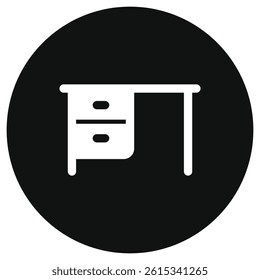 Editable office table vector icon. Part of a big icon set family. Perfect for web and app interfaces, presentations, infographics, etc