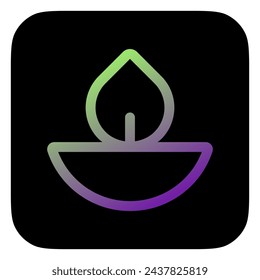Icono de vector de lámpara de aceite editable. Wellness, spa, relajación. Parte de una gran familia de iconos. Perfecto para interfaces web y aplicaciones, presentaciones, infografías, etc