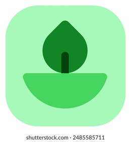 Editable oil lamp vector icon. Wellness, spa, relaxation. Part of a big icon set family. Perfect for web and app interfaces, presentations, infographics, etc