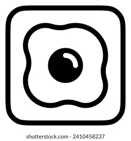 Editable omelet, fried egg vector icon. Part of a big icon set family. Perfect for web and app interfaces, presentations, infographics, etc