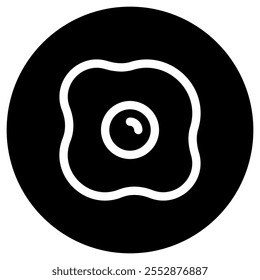 Tortilla editable, icono de Vector de huevo frito. Parte de una gran familia de iconos. Perfecto para interfaces de Web y App, presentaciones, infografías, etc