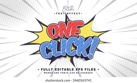 Editierbares Ein-Klicken-Texteffekt.Typografy-Logo