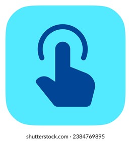 Editable one finger hold vector icon. Part of a big icon set family. Perfect for web and app interfaces, presentations, infographics, etc