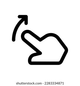 Editable one finger slide right vector icon. Part of a big icon set family. Perfect for web and app interfaces, presentations, infographics, etc
