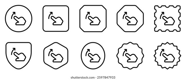 Editable one finger slide right vector icon. Part of a big icon set family. Perfect for web and app interfaces, presentations, infographics, etc