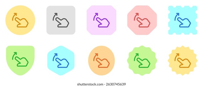 Editable one finger slide right vector icon. Part of a big icon set family. Perfect for web and app interfaces, presentations, infographics, etc