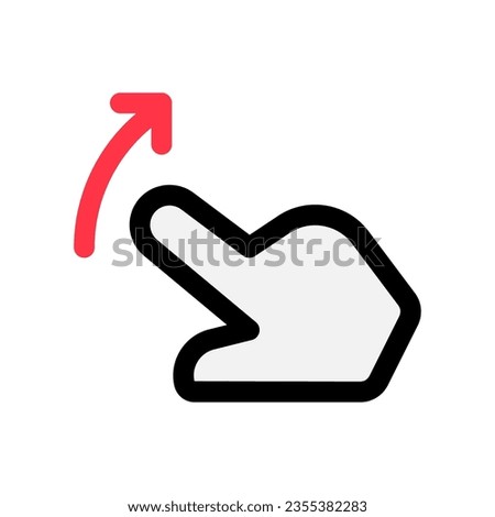 Editable one finger slide right vector icon. Part of a big icon set family. Perfect for web and app interfaces, presentations, infographics, etc