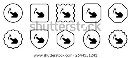 Editable one finger slide right vector icon. Part of a big icon set family. Perfect for web and app interfaces, presentations, infographics, etc