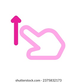 Editable one finger swipe up vector icon. Part of a big icon set family. Perfect for web and app interfaces, presentations, infographics, etc