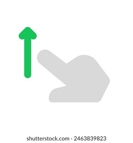 Editable one finger swipe up vector icon. Part of a big icon set family. Perfect for web and app interfaces, presentations, infographics, etc