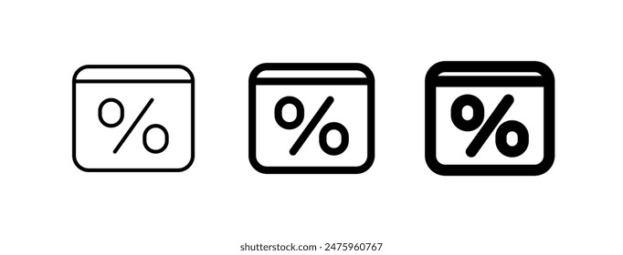 Editable online discount, sale vector icon. SEO, marketing, business. Part of a big icon set family. Perfect for web and app interfaces, presentations, infographics, etc