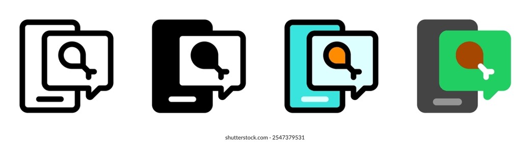 Editable online food order, phone order vector icon. Part of a big icon set family. Perfect for web and app interfaces, presentations, infographics, etc