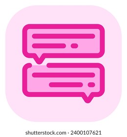 Editable online forum, discussion vector icon. Online learning, course, tutorial. Part of a big icon set family. Perfect for web and app interfaces, presentations, infographics, etc