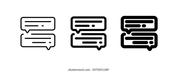 Foro en línea editable, ícono de Vector de discusión. Aprendizaje en línea, curso, tutorial. Parte de una gran familia de iconos. Perfecto para interfaces de Web y App, presentaciones, infografías, etc