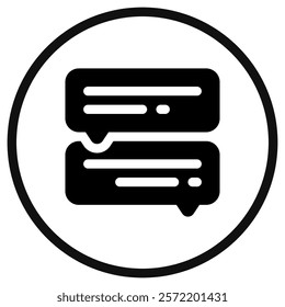 Editable online forum, discussion vector icon. Online learning, course, tutorial. Part of a big icon set family. Perfect for web and app interfaces, presentations, infographics, etc
