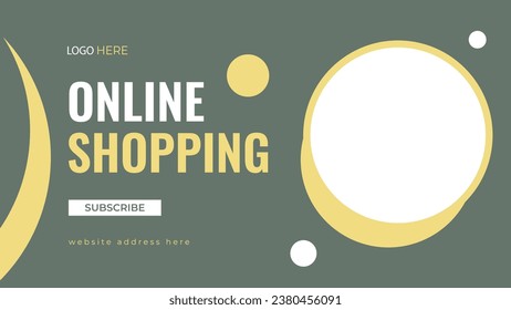 Editable Online Shopping Video Thumbnail 