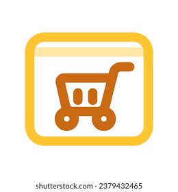 Editable online store website vector icon. SEO, marketing, business. Part of a big icon set family. Perfect for web and app interfaces, presentations, infographics, etc