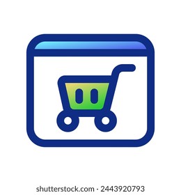 Editable online store website vector icon. SEO, marketing, business. Part of a big icon set family. Perfect for web and app interfaces, presentations, infographics, etc