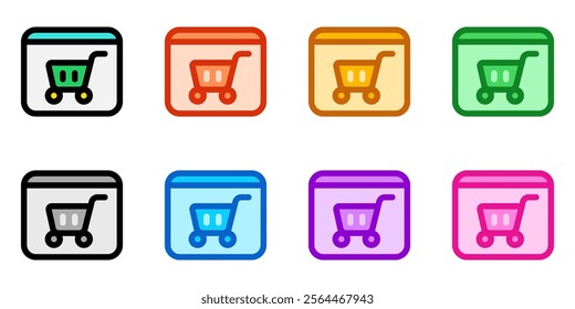 Editable online store website vector icon. SEO, marketing, business. Part of a big icon set family. Perfect for web and app interfaces, presentations, infographics, etc
