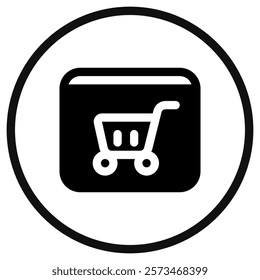 Editable online store website vector icon. SEO, marketing, business. Part of a big icon set family. Perfect for web and app interfaces, presentations, infographics, etc