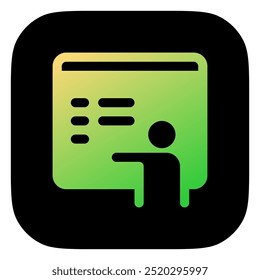 Editable online teacher, tutor, trainer vector icon. Online learning, course, tutorial. Part of a big icon set family. Perfect for web and app interfaces, presentations, infographics, etc