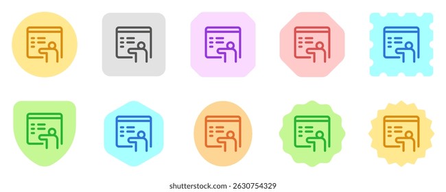 Editable online teacher, tutor, trainer vector icon. Online learning, course, tutorial. Part of a big icon set family. Perfect for web and app interfaces, presentations, infographics, etc