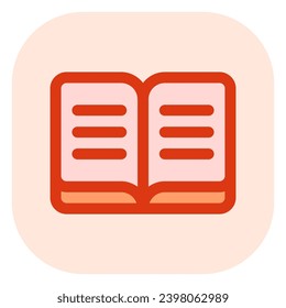 Editable open book, reading, literature vector icon. Part of a big icon set family. Perfect for web and app interfaces, presentations, infographics, etc