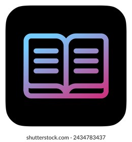 Editable open book, reading, literature vector icon. Part of a big icon set family. Perfect for web and app interfaces, presentations, infographics, etc