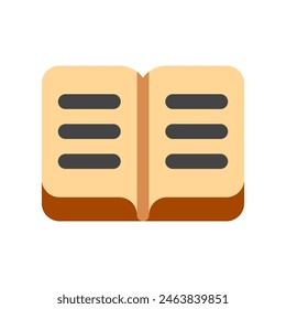 Editable open book, reading, literature vector icon. Part of a big icon set family. Perfect for web and app interfaces, presentations, infographics, etc