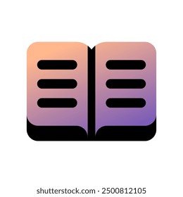 Editable open book, reading, literature vector icon. Part of a big icon set family. Perfect for web and app interfaces, presentations, infographics, etc
