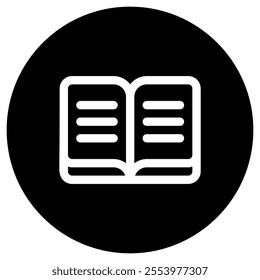 Editable open book, reading, literature vector icon. Part of a big icon set family. Perfect for web and app interfaces, presentations, infographics, etc