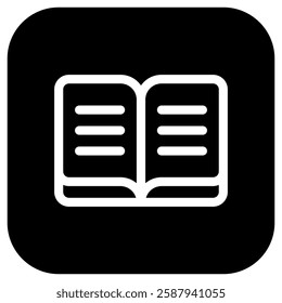 Editable open book, reading, literature vector icon. Part of a big icon set family. Perfect for web and app interfaces, presentations, infographics, etc