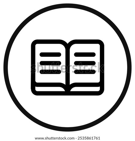 Editable open book, reading, literature vector icon. Part of a big icon set family. Perfect for web and app interfaces, presentations, infographics, etc