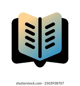 Editable open book vector icon. Reading, literature, library, education. Part of a big icon set family. Perfect for web and app interfaces, presentations, infographics, etc