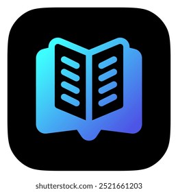 Editable open book vector icon. Reading, literature, library, education. Part of a big icon set family. Perfect for web and app interfaces, presentations, infographics, etc