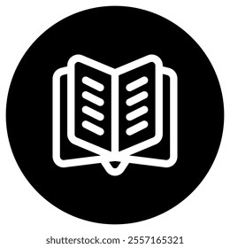 Editable open book vector icon. Reading, literature, library, education. Part of a big icon set family. Perfect for web and app interfaces, presentations, infographics, etc