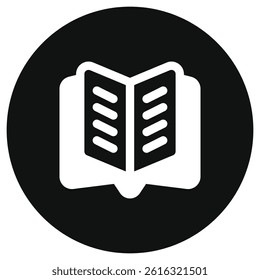 Editable open book vector icon. Reading, literature, library, education. Part of a big icon set family. Perfect for web and app interfaces, presentations, infographics, etc