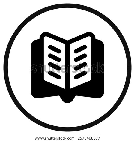 Editable open book vector icon. Reading, literature, library, education. Part of a big icon set family. Perfect for web and app interfaces, presentations, infographics, etc